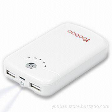 8,400mAh Power Bank with Two Outputs, Suitable for iPad/iPhone/RIM's BlackBery/HTC